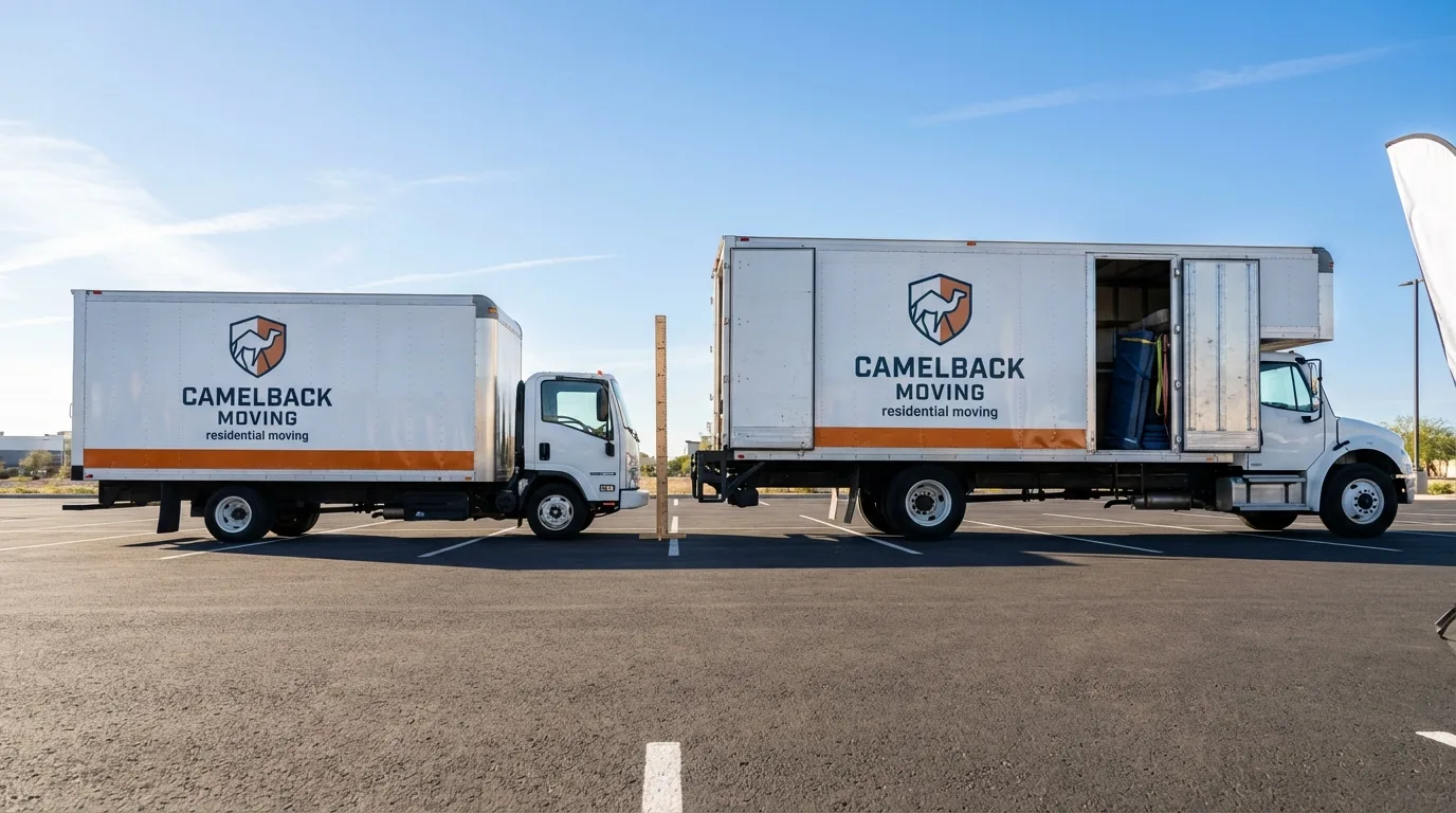 Moving truck size capacity guide in New Rockford